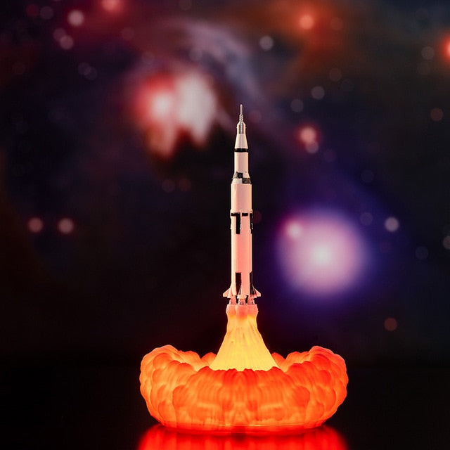 3D Space Rocket Night Lamp|sciencekitshop.com