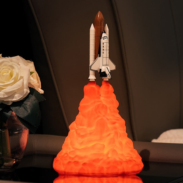 3D Rocket Ship Night Lamp|sciencekitshop.com