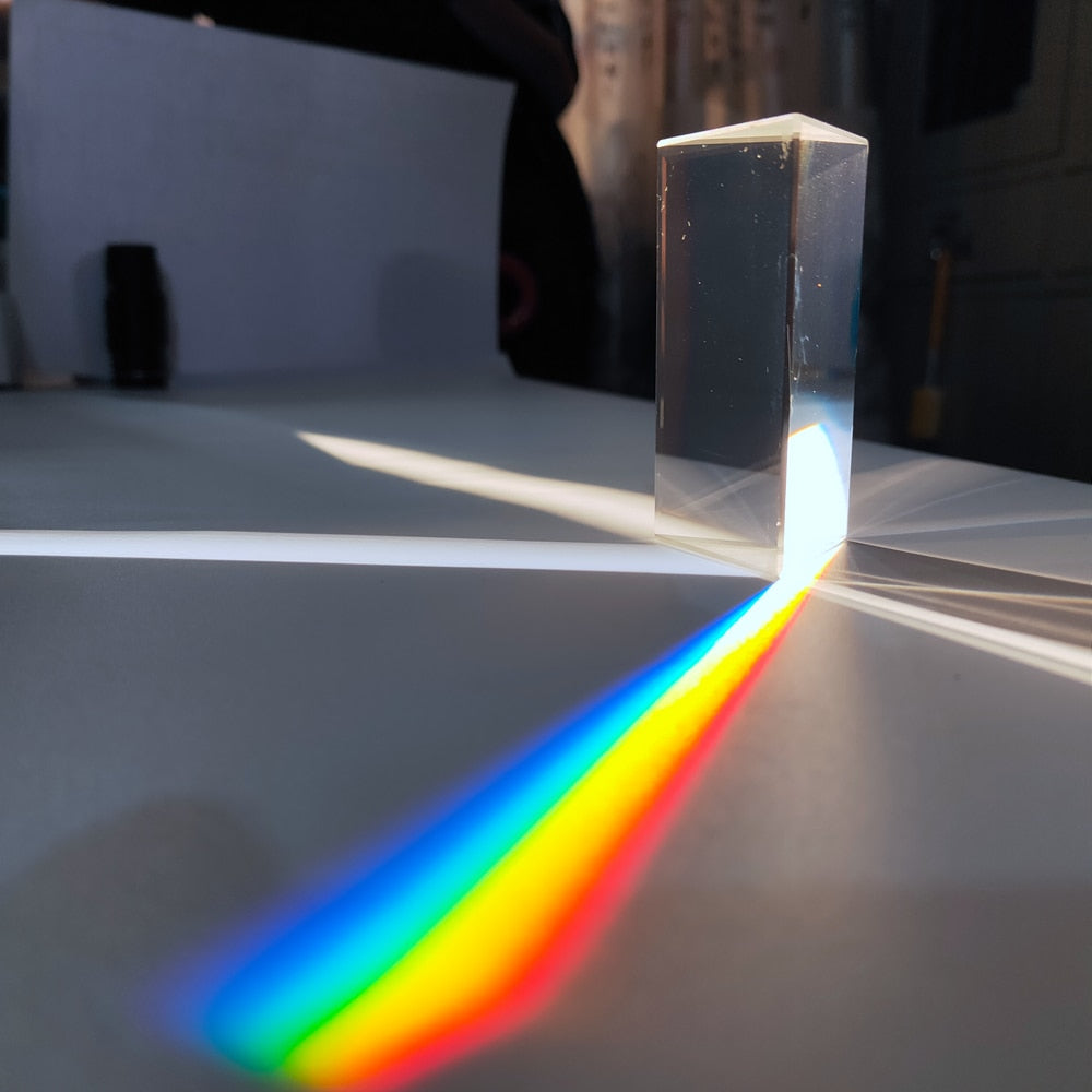 Triangular Prism Optical Glass|sciencekitshop.com