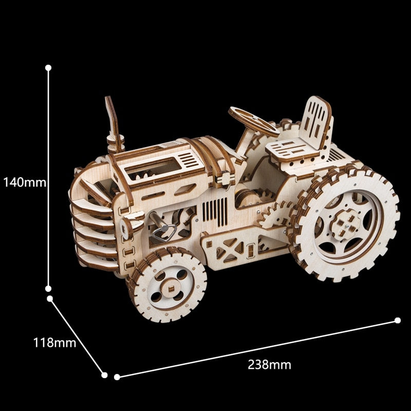 Tractor DIY Laser Cutting 3D Model|sciencekitshop.com